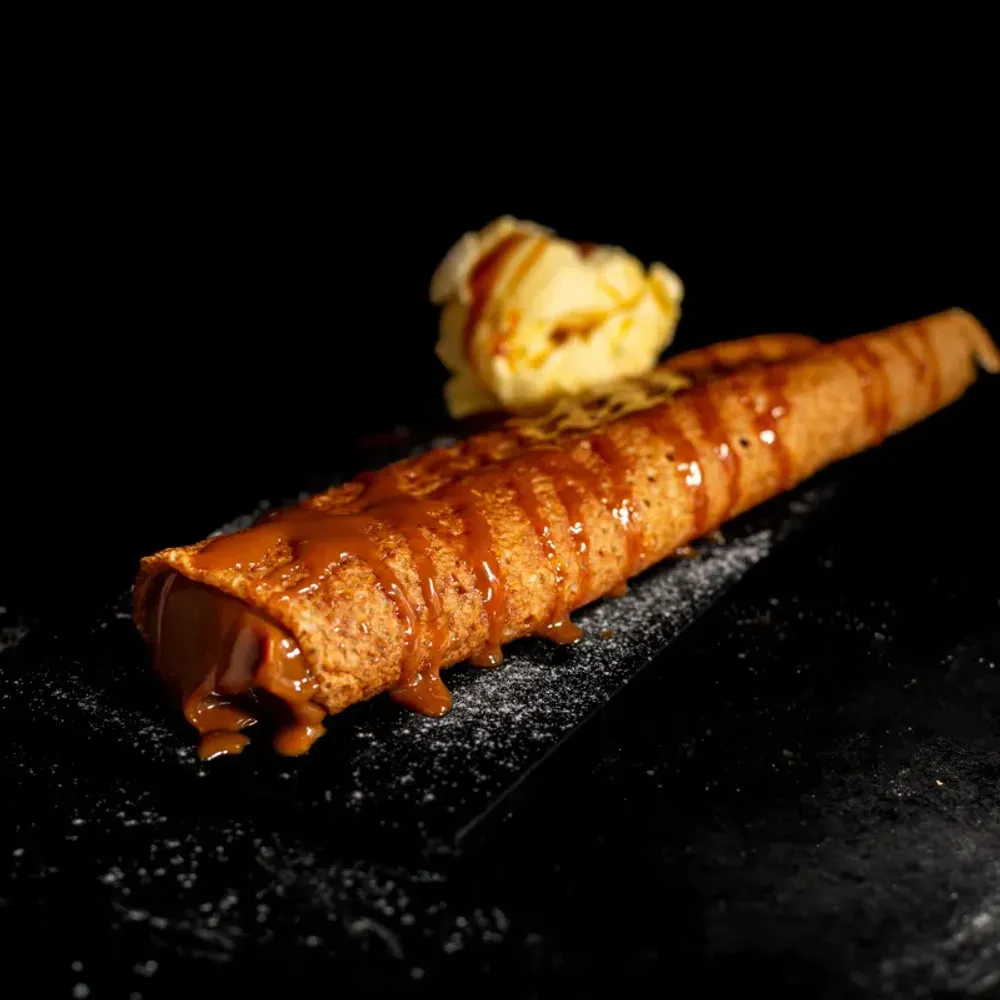 Crepe de dulce de leche o chocolate